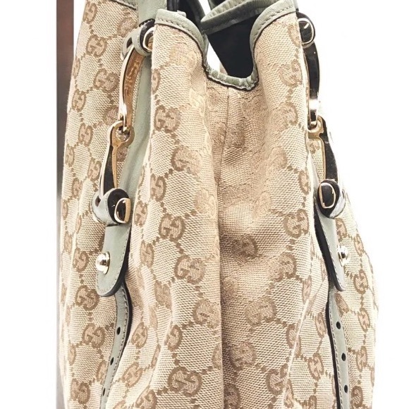 Gucci Beige and Olive Women's Tote Bag - Picture 5 of 10